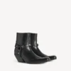 Botines Memphis para mujer con arnés en negro Botines Memphis para mujer con arnés en negro