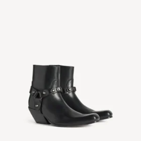 Botines Memphis para mujer con arnés en negro