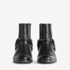 Botines Memphis para mujer con arnés en negro Botines Memphis para mujer con arnés en negro