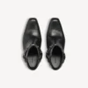 Botines Memphis para mujer con arnés en negro Botines Memphis para mujer con arnés en negro