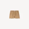 Boxers de corte en A para mujer en color beige arena Boxers de corte en A para mujer en color beige arena