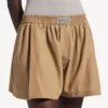 Boxers de corte en A para mujer en color beige arena Boxers de corte en A para mujer en color beige arena