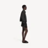 Boxers de corte en A para mujer en negro Boxers de corte en A para mujer en negro