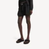 Boxers de corte en A para mujer en negro Boxers de corte en A para mujer en negro