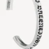 Brazalete Melrose para hombre en plata envejecida Brazalete Melrose para hombre en plata envejecida