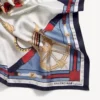 Bufanda Ai para mujer en beige/azul claro