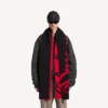 Bufanda «Big B» para hombre en rojo/negro