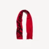 Bufanda «Big B» para hombre en rojo/negro