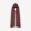 Bufanda con capucha para hombre en color burdeos