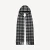 Bufanda con capucha para hombre en gris
