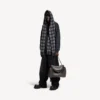 Bufanda con capucha para hombre en gris