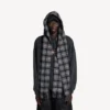 Bufanda con capucha para hombre en gris