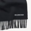 Bufanda con capucha para hombre en negro desgastado