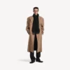 Bufanda con flecos para hombre en negro Bufanda con flecos para hombre en negro