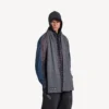 Bufanda con parche para hombre en gris Bufanda con parche para hombre en gris