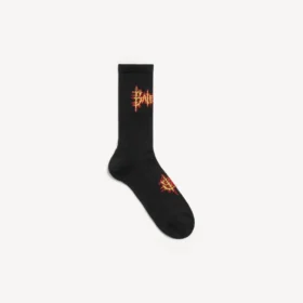 Calcetines Balenciaga Sacra Cœur para hombre en negro/amarillo