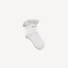 Calcetines con lazo para mujer en blanco/rosa Calcetines con lazo para mujer en blanco/rosa