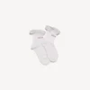 Calcetines con lazo para mujer en blanco/rosa Calcetines con lazo para mujer en blanco/rosa