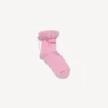 Calcetines con lazo para mujer en rosa/rojo Calcetines con lazo para mujer en rosa/rojo