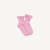 Calcetines con lazo para mujer en rosa/rojo Calcetines con lazo para mujer en rosa/rojo