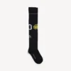 Calcetines largos para hombre con escudo naval en negro Calcetines largos para hombre con escudo naval en negro