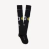 Calcetines largos para hombre con escudo naval en negro Calcetines largos para hombre con escudo naval en negro