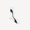 Calcetines técnicos para hombre de estilo «techwear» en blanco/azul marino Calcetines técnicos para hombre de estilo «techwear» en blanco/azul marino