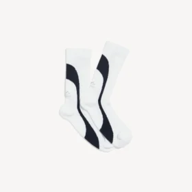 Calcetines técnicos para hombre de estilo «techwear» en blanco/azul marino