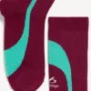 Calcetines técnicos para hombre «Techwear» en color burdeos/aguamarina Calcetines técnicos para hombre «Techwear» en color burdeos/aguamarina