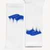 Calcetines «Wet Brush» para hombre en blanco/azul Calcetines «Wet Brush» para hombre en blanco/azul
