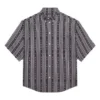 Camisa a rayas «Balenciaga Jeans» «Gris-negro» 647354TKL321269