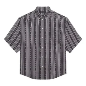 Camisa a rayas «Balenciaga Jeans» «Gris-negro» 647354TKL321269
