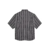 Camisa a rayas «Balenciaga Jeans» «Gris-negro» 647354TKL321269
