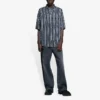 Camisa a rayas «Balenciaga Jeans» «Gris-negro» 647354TKL321269