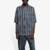 Camisa a rayas «Balenciaga Jeans» «Gris-negro» 647354TKL321269