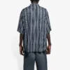 Camisa a rayas «Balenciaga Jeans» «Gris-negro» 647354TKL321269