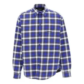 Camisa acolchada de franela a cuadros «Blue» 642339TKM274202