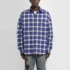 Camisa acolchada de franela a cuadros «Blue» 642339TKM274202