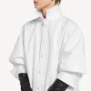 Camisa con cola para mujer en blanco Camisa con cola para mujer en blanco