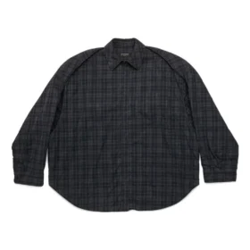 Camisa con mangas desmontables, corte amplio «Grey» 751728TOM172952