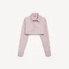Camisa corta de mujer en rosa empolvado Camisa corta de mujer en rosa empolvado