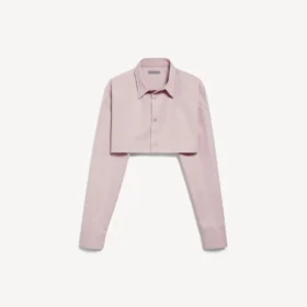 Camisa corta de mujer en rosa empolvado Camisa corta de mujer en rosa empolvado