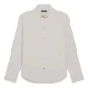 Camisa de algodón de corte holgado «Cement Grey» 681688TKM102967