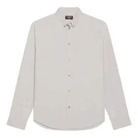 Camisa de algodón de corte holgado «Cement Grey» 681688TKM102967