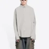 Camisa de algodón de corte holgado «Cement Grey» 681688TKM102967