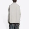 Camisa de algodón de corte holgado «Cement Grey» 681688TKM102967