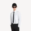 Camisa de corte regular para hombre en color blanco Camisa de corte regular para hombre en color blanco