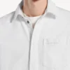 Camisa de Denim de manga larga para hombre en color blanco
