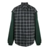Camisa de franela a cuadros con paneles «Green» 658936TCM013064
