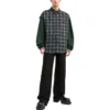 Camisa de franela a cuadros con paneles «Green» 658936TCM013064